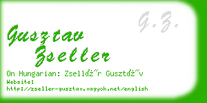 gusztav zseller business card